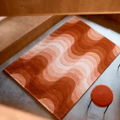 Verpan Wave Gulvtáppe Orange