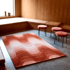 Verpan Wave Gulvtáppe Orange