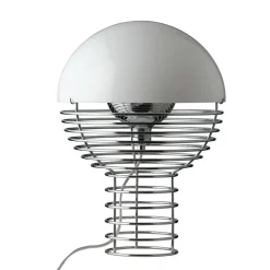 Verpan Wire BordlampeØ30 Krom/Hvid