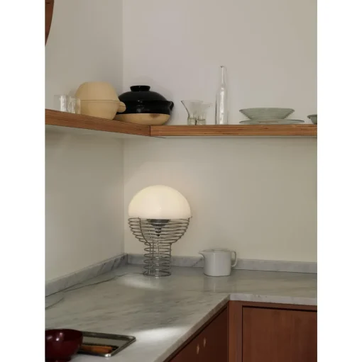 Verpan Wire BordlampeØ30 Krom/Gul