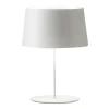Vibia Warm Bordlampe Aluminiums Skárm Mat Hvid