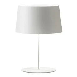 Vibia Warm Bordlampe Aluminiums Skárm Mat Hvid