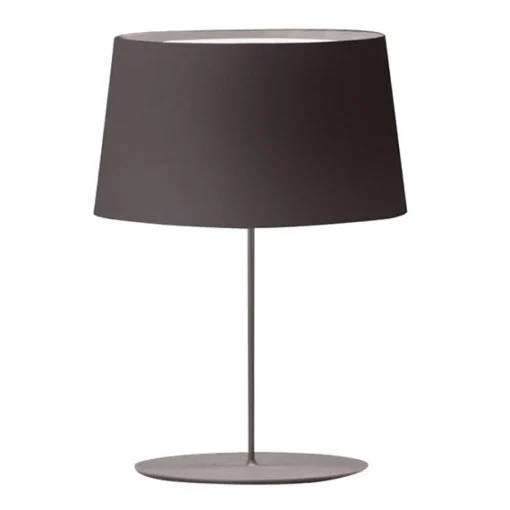 Vibia Warm Bordlampe Aluminiums Skárm Mat Brun