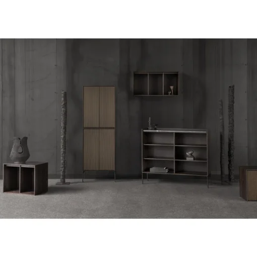 Vipp 675 H4 Kabinet Mørk Eg/Marmor