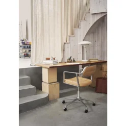 Vipp 453 Swivel+ Drejestol med Hjul Aluminium/Bosco Green