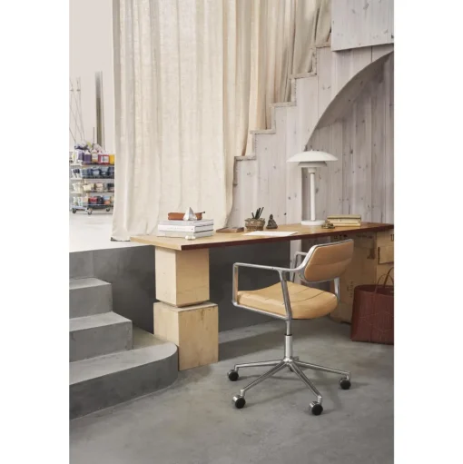 Vipp 453 Swivel+ Drejestol med Hjul Aluminium/Bosco Green