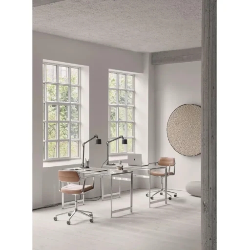 Vipp 453 Swivel+ Drejestol med Hjul Aluminium/Bosco Green
