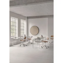 Vipp 453 Swivel+ Drejestol med Hjul Aluminium/Bosco Green
