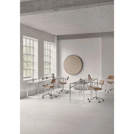 Vipp 453 Swivel+ Drejestol med Hjul Aluminium/Bosco Green