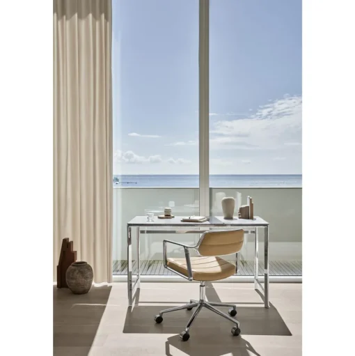 Vipp 453 Swivel+ Drejestol med Hjul Aluminium/Bosco Green