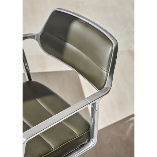 Vipp 453 Swivel+ Drejestol med Hjul Aluminium/Bosco Green