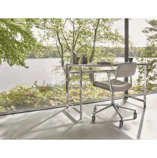 Vipp 453 Swivel+ Drejestol med Hjul Aluminium/Bosco Green