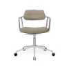 Vipp 453 Swivel+ Drejestol med Hjul Aluminium/Dark Sand