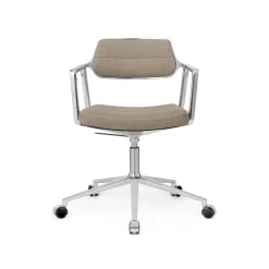 Vipp 453 Swivel+ Drejestol med Hjul Aluminium/Dark Sand