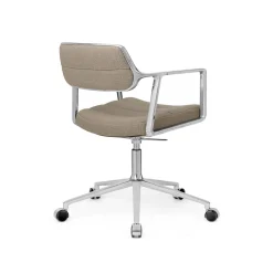 Vipp 453 Swivel+ Drejestol med Hjul Aluminium/Dark Sand