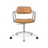 Vipp 453 Swivel+ Drejestol med Hjul Aluminium/Kamel Láder