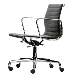 Vitra Aluminium EA 117 Kontorstol med Swivel, Armlán og Vippe Mekanisme