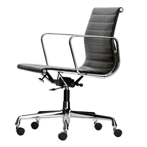 Vitra Aluminium EA 117 Kontorstol med Swivel, Armlán og Vippe Mekanisme