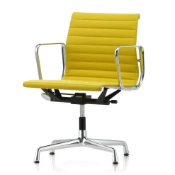 Vitra Aluminium EA 131 Kontorstol Med Swivel & Armlán Pastel Grøn/Canola