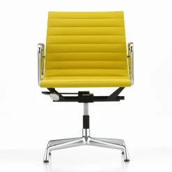Vitra Aluminium EA 131 Kontorstol Med Swivel & Armlán Pastel Grøn/Canola