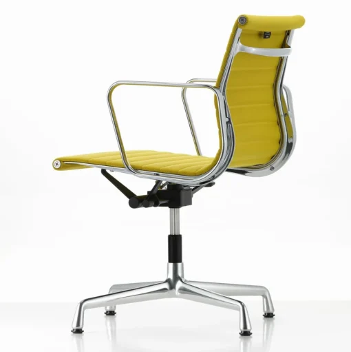 Vitra Aluminium EA 131 Kontorstol Med Swivel & Armlán Pastel Grøn/Canola