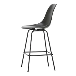 Vitra Eames Fiberglass Barstol Medium Elephant Hide Grey/Sort