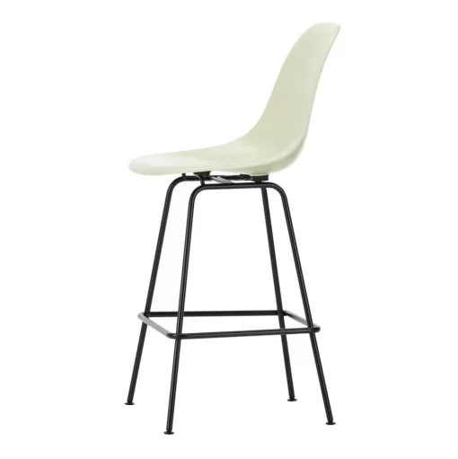 Vitra Eames Fiberglass Barstol Medium Parchment/Sort