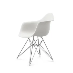Vitra Eames Plastic DAR Spisebordsstol Hvid/Krom