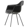 Vitra Eames Plastic DAX Spisebordsstol Med Armlán Deep Black