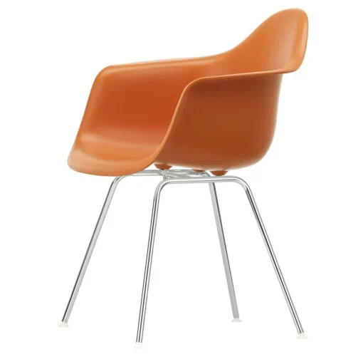 Vitra Eames Plastic DAX Spisebordsstol Med Armlán Rusty Orange