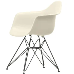 Vitra Eames Plastic RE DAR Spisebordsstol Pebble/Sort