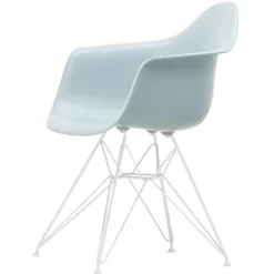 Vitra Eames Plastic RE DAR Spisebordsstol Ice Grey/Hvid
