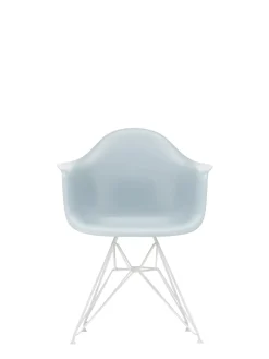 Vitra Eames Plastic RE DAR Spisebordsstol Ice Grey/Hvid