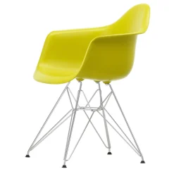 Vitra Eames Plastic RE DAR Spisebordsstol Sennep/Krom