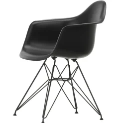 Vitra Eames Plastic RE DAR Spisebordsstol Deep Black/Sort