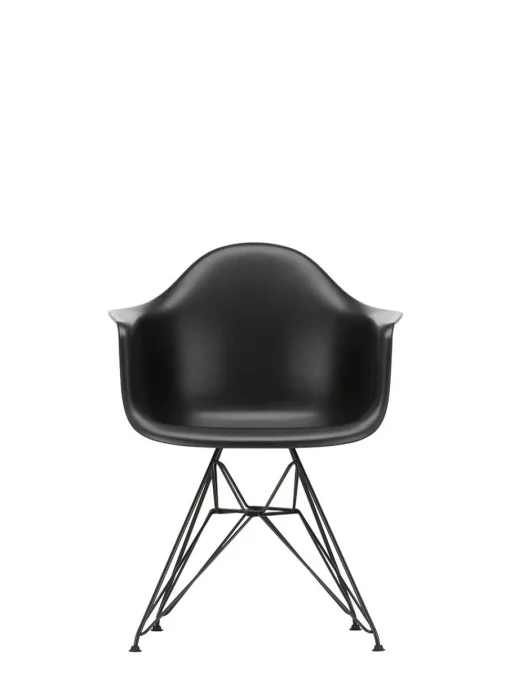 Vitra Eames Plastic RE DAR Spisebordsstol Deep Black/Sort