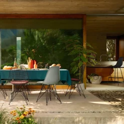 Vitra Eames Plastic RE DAR Spisebordsstol Rusty Orange/Krom