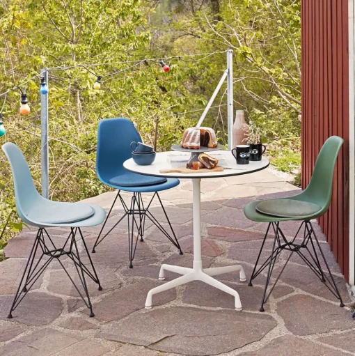 Vitra Eames Plastic RE DSR Spisebordsstol Sea blue/Sky Blue