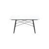 Vitra Eames Sofabord Firkantet Hvid Marmor/Sort Ask