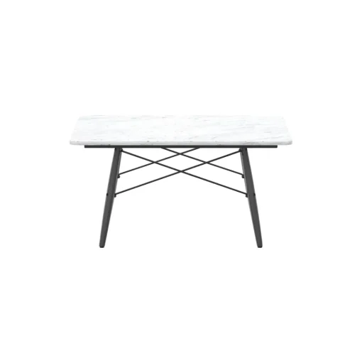 Vitra Eames Sofabord Firkantet Hvid Marmor/Sort Ask