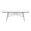 Vitra Eames Sofabord Rektangulárt Hvid Marmor/Honningfarvet Ask