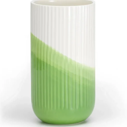 Vitra Herringbone Ribbed Vase Grøn