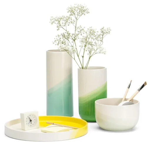 Vitra Herringbone Ribbed Vase Gul