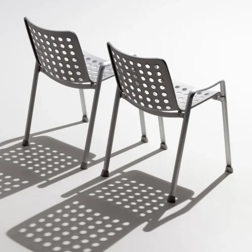 Vitra Landi Udendørsstol Mat Aluminium