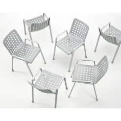 Vitra Landi Udendørsstol Mat Aluminium