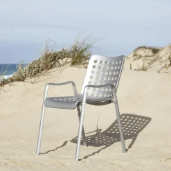 Vitra Landi Udendørsstol Mat Aluminium