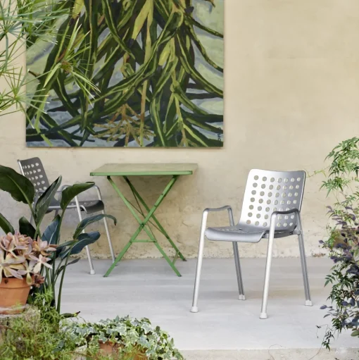 Vitra Landi Udendørsstol Mat Aluminium
