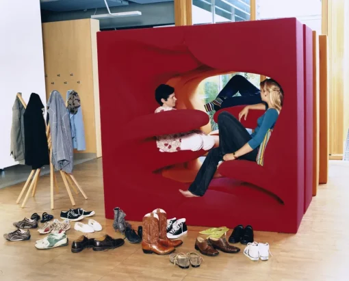 Vitra Living Tower Lánestol Tonus Red