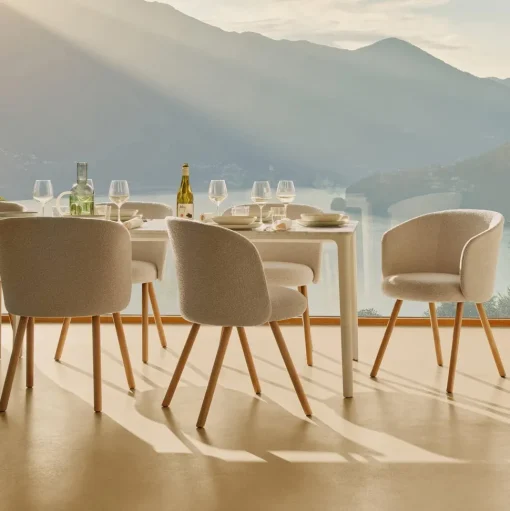 Vitra Mikado Spisebordsstol Med Armlán Ivory/Pearl