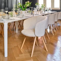 Vitra Mikado Spisebordsstol Med Armlán Ivory/Pearl